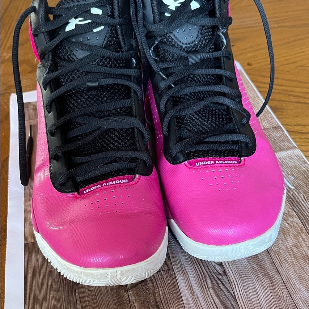 Under Armour Black and Pink Athletic Shoes